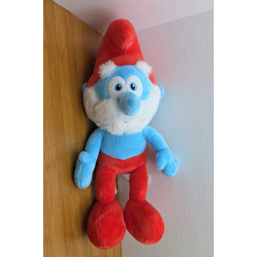 Papa‎ Smurf Plush Toy 12-inch-Tall Soft NWT The Smurfs Pitufos 2024